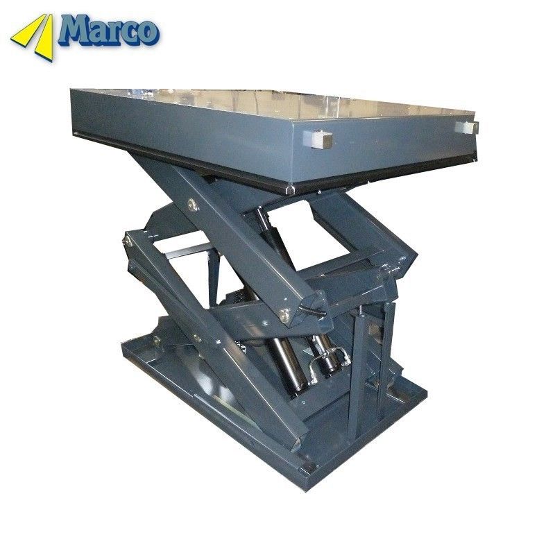 19 Ton Marco Single Scissor Lift Table with Stationary Running Mode and CE Approved