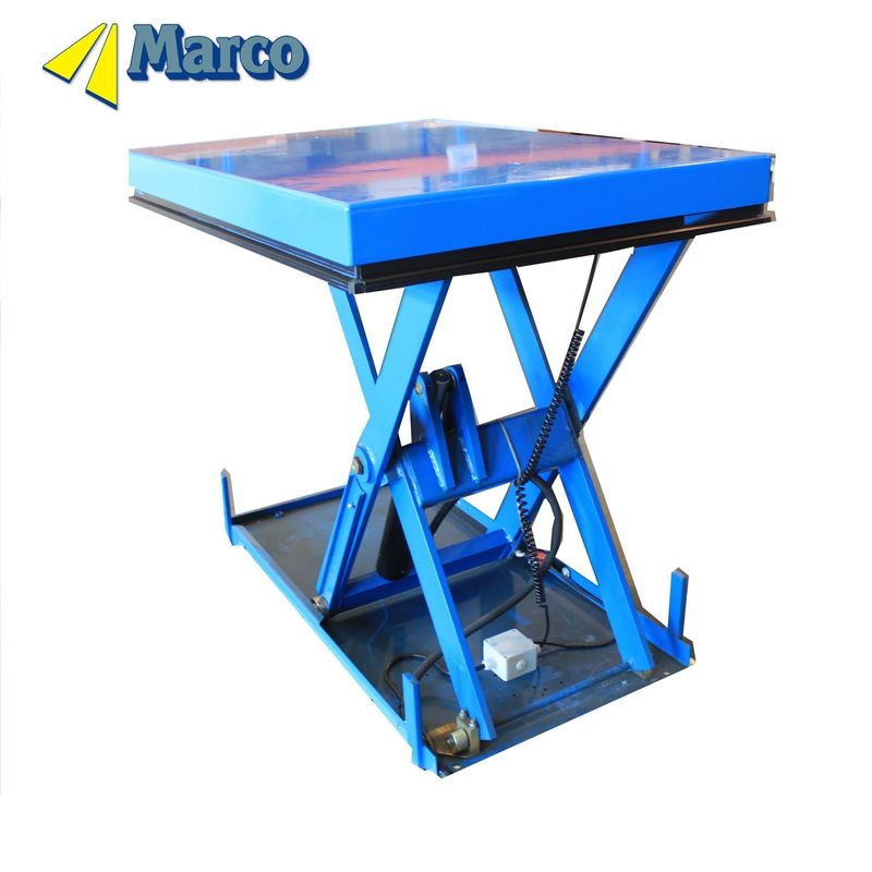 19 Ton Marco Single Scissor Lift Table with Stationary Running Mode and CE Approved